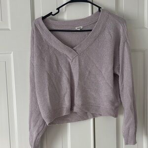 Garage Lavender V-Neck Sweater